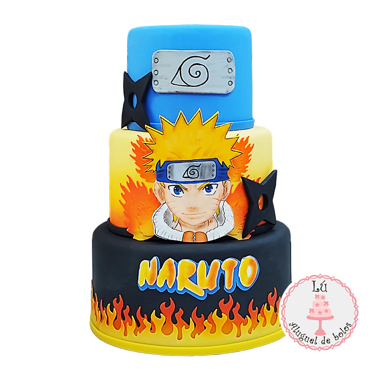 Topo de bolo  Festa infantil naruto, Bolo naruto, Bolo do naruto