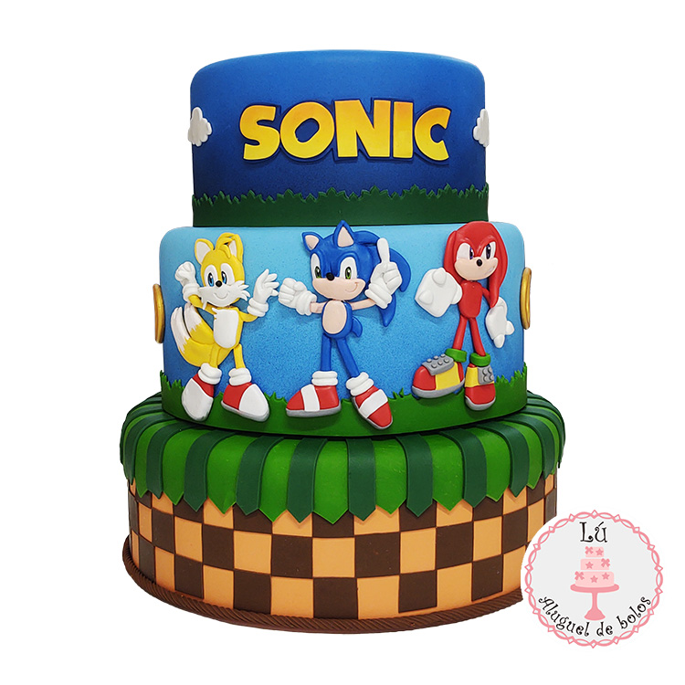 LOCAÇÃO Bolo Fake Sonic